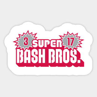 PHI Super Bash Bros - White Sticker